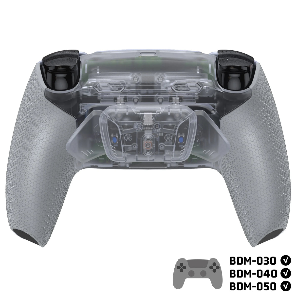 eXtremeRate RISE4 Plus MAX Remappable Back Button Kit w/Clicky Trigger Stop & Rubberized Grip for ps5 Controller BDM-030 040 050