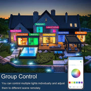 RGB Smart Ceiling Light LED Interior Home Decorative Light Luster Dimming Remote Control WIFI Living Room Ambient Light Party