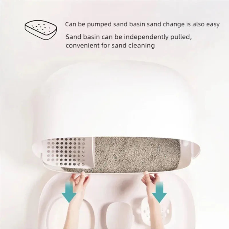 Mochi cat litter box fully enclosed pet supplies cat toilet drawer large cat litter box cat supplies