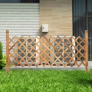 Garden Fence Wood Garden Fencing 2 Pack Extendable Instant Fence Wooden Garden Fence Expandable Freestanding Wood Garden Trellis