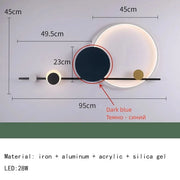 Modern Art Deco LED Wall Lamp 3000K Hotel Hall Foyer Restaurant Lighting Sconce Stairs Aisle Corridor Atmosphere Dropshipping