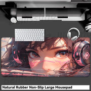 Gaming Accessories O-Overwatch D-D.va Mouse Pad Large Keyboard Mousepad Pc Cabinet Deskmat Xxl Extended Mats Gamer Mausepad