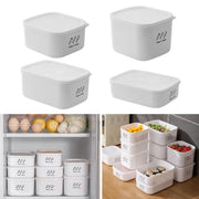 Large Capacity Food Storage Box Useful Plastic Moisture-proof Vegetables Food Container Fresh-keeping Fridge Organizer