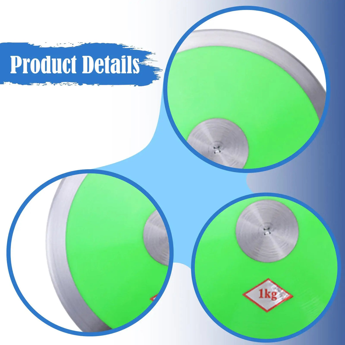 1kg Nylon Discus Fitness Physical Training Equipment Throwing Discus Track and Field Equipment for Practice Beach Exam Athletic