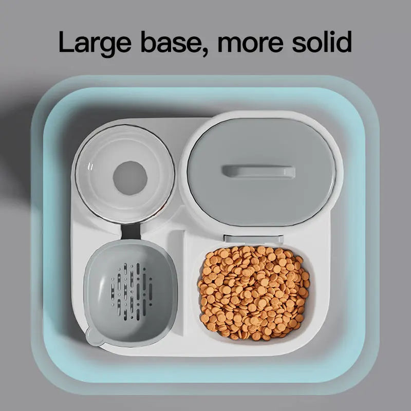 Feeder - Dual-purpose Drinking and Feeding Unit - Convenient, Simple, Large Capacity -Suitable for Small and Medium Dogs and cat