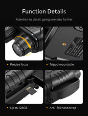1080P Night Vision Binoculars 10x Digital 800m Full Dark Infrared Night Vision Telescope Goggles 2.8” Large Screen For Camping