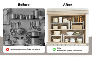 Kitchen Storage Rack under the Sink, Layered Shelf in the Cabinet, Countertop, Extendable Cabinet, Dish Storage Rack for Home Use