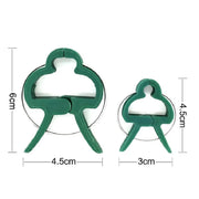 10pcs/set Green Garden Plant Fixed Clips Garden Tools for Greenhous Vegetables Stem Vines Grape Clamp Support Straighten Stems