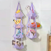 Storage Solution for Sports Equipment, Wall Mounted Mesh Hanging Bag for Basketball Soccer.