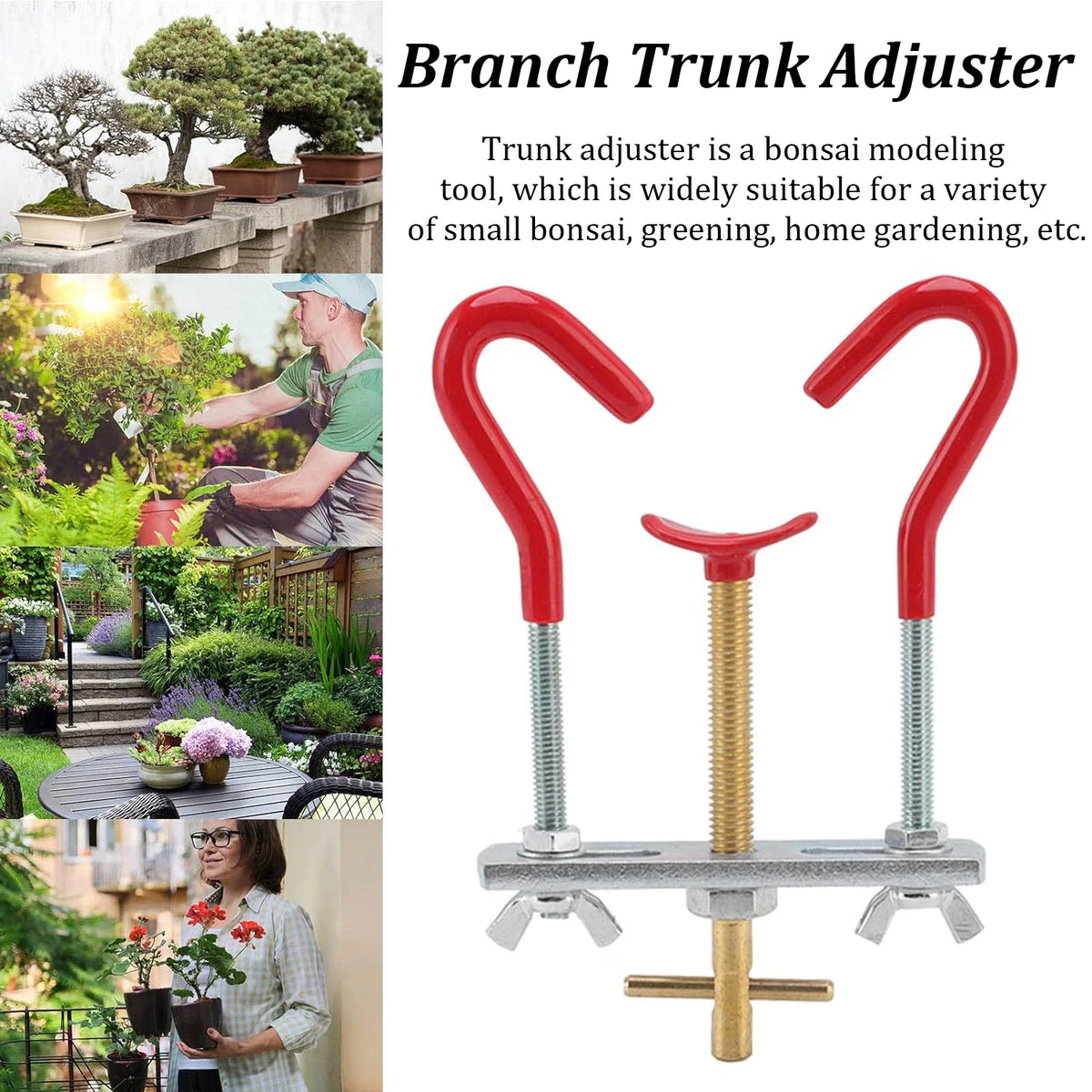 Branch Bender Tool Kit Gardening Bonsai DIY Shaping Tool Tree Trunk Adjuster Plants Shape Steel Modulator Repair Bending Device
