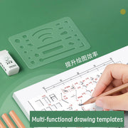 Engineering Tool Set, Precision Measuring Instrument Kit, Durable Stainless Steel, Engineering, Physical and Technical Drawing