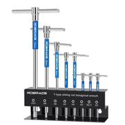 T-Handle Bicycle Hex Key Wrench Set 2-10mm CRV Steel Allen Key Bike Repair Tool for MTB Road Bike Maintenance Kit