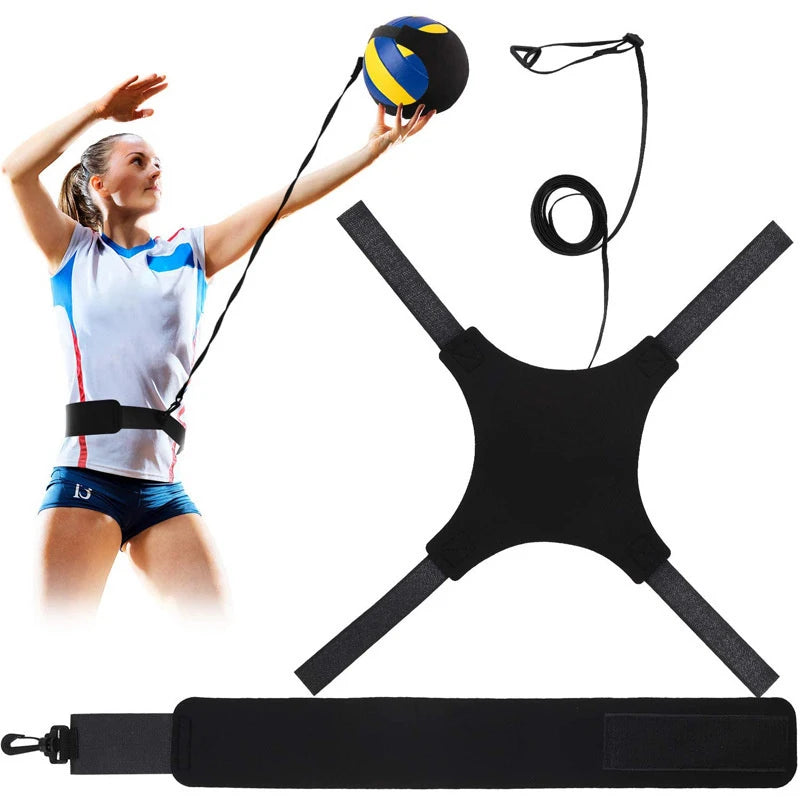 〔E〕Volleyball Training Equipment Aid Training Belt Solo Practice Trainer For Serving And Arm Swing Serve Training Accessories