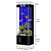 Fish Tanks Accessories New Style Aquarium Fish Bowl Modern Equipment Accent Decoration Aquarium Floor Furniture Acquario Lsyg