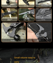 Outdoor Portable Repair Tool Claw Hammer Multi-Functional with Window Breaker Stainless Steel Pliers For Camping Tent Stakes