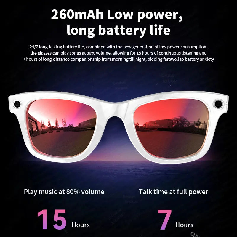 2025 New 800W Pixel HD Camera 32GB Smart Glasses Women Take photo shoot Video AI Translation Recording Waterproof AI Glasses Men