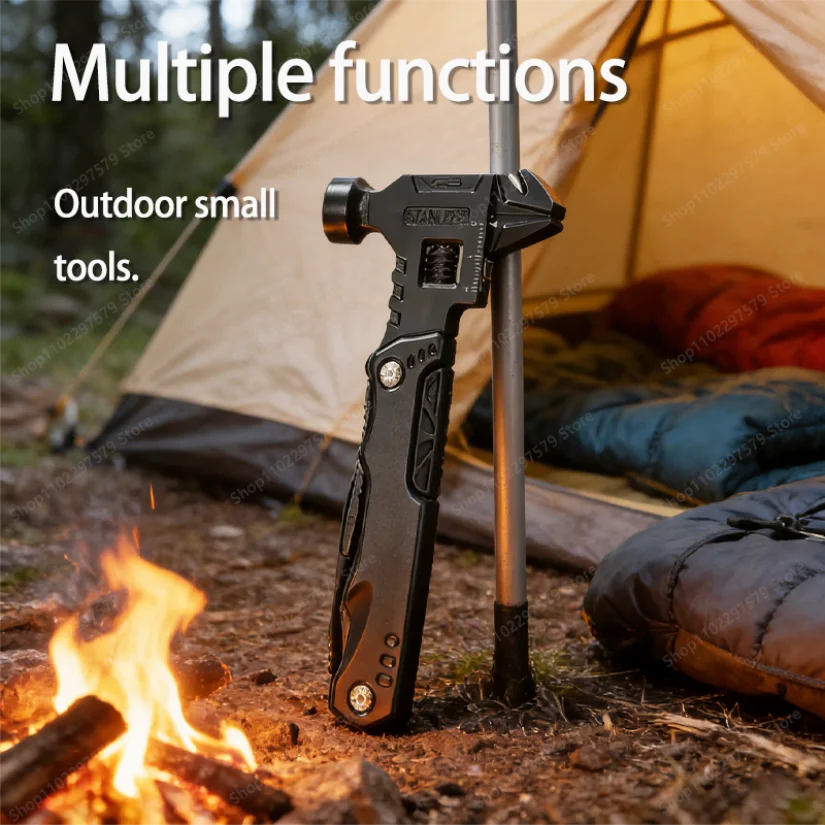 New Multifunctional Wrench Hammer Knife Pliers Outdoor Camping Survival Tool Labor Saving Tool Stainless Steel Multi-tool Knife
