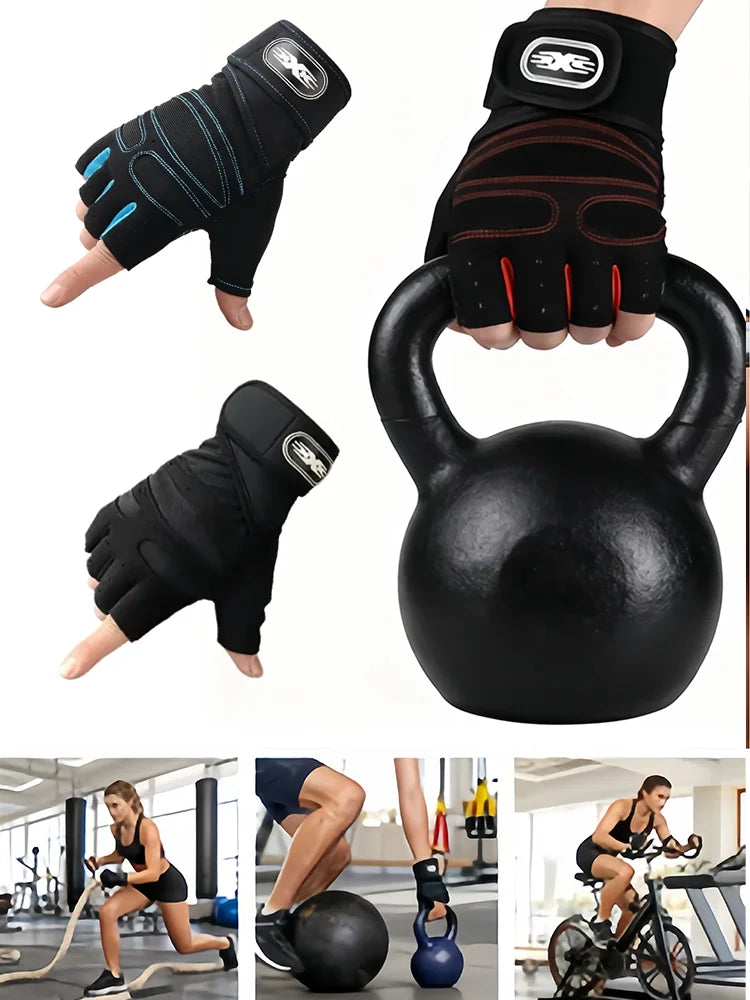 Gym Gloves Fitness Weight Lifting Gloves Body Building Training Sports Exercise Cycling Sport Workout Glove for Men Women