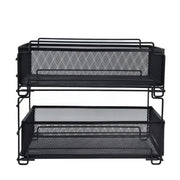 Kitchen Storage Drawer Basket Rack Kitchen Shelf Sliding Under Sink Drawer Multi Functional Shelf Desk Cabinet Organizer