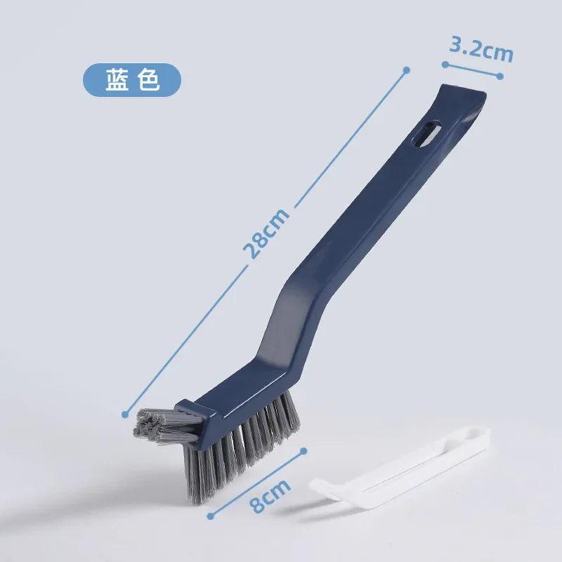 Effective Cleaning Brush for Corners and Gaps - 2-in-1 Multipurpose Bathroom and Floor Tiles Cleaning Brush