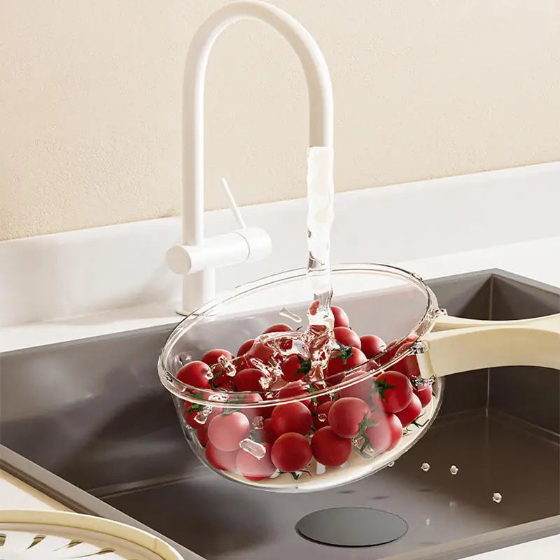 Multifunctional Drain Basket Fruit Vegetable Washing Strainer Basket WIth Lid Food Fresh Organizer Storage Box Kitchen Gadget