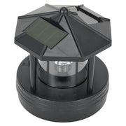 Garden Courtyard LED Solar Lighthouse Lawn Light Outdoor Waterproof Street Light Rotating Rockery Lighthouse Decorative Lights