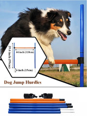 Pet Dog Agility Training Pet Obstacle Training Jumping Hurdles Bars Jumping Pole Tied Around The Pole Dog Training Pet Supplies