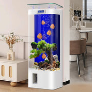 Fish Tanks Accessories New Style Aquarium Fish Bowl Modern Equipment Accent Decoration Aquarium Floor Furniture Acquario Lsyg