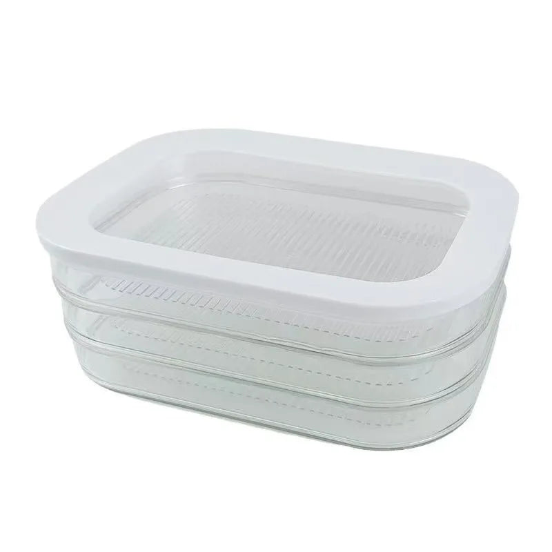 3/4 layer, can stack food storage containers, refrigerator storage boxes, meat fresh-keeping boxes, cooked food storage boxes,
