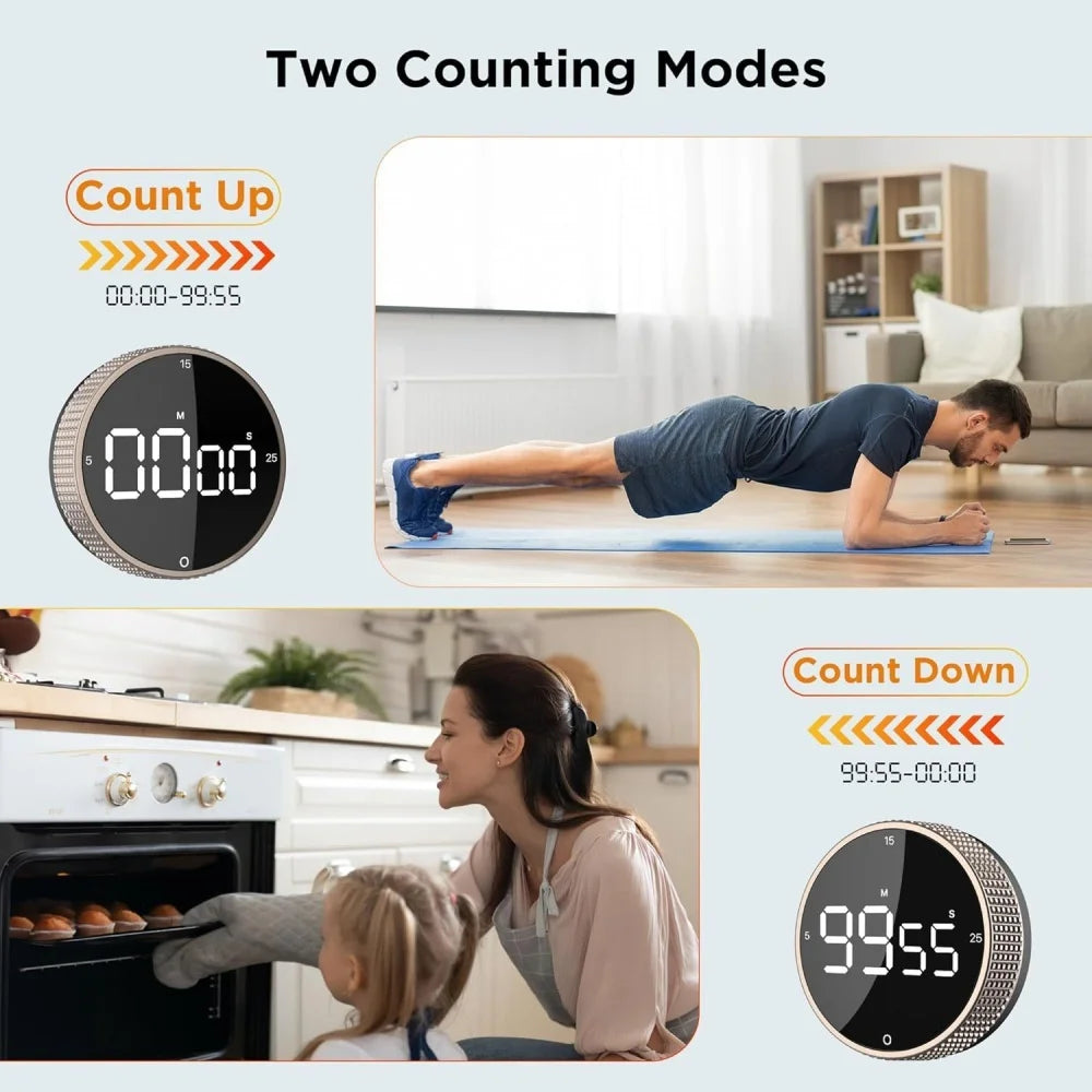 Kitchen Timer Manual Countdown Rotary Timer Mechanical Cooking Timer Cooking Shower Stopwatch Digital Timer