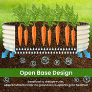 Outdoor garden 42 "(107cm) Round Raised Garden Bed Metal Raised Bed Planter Box for Vegetables Flowers Patio