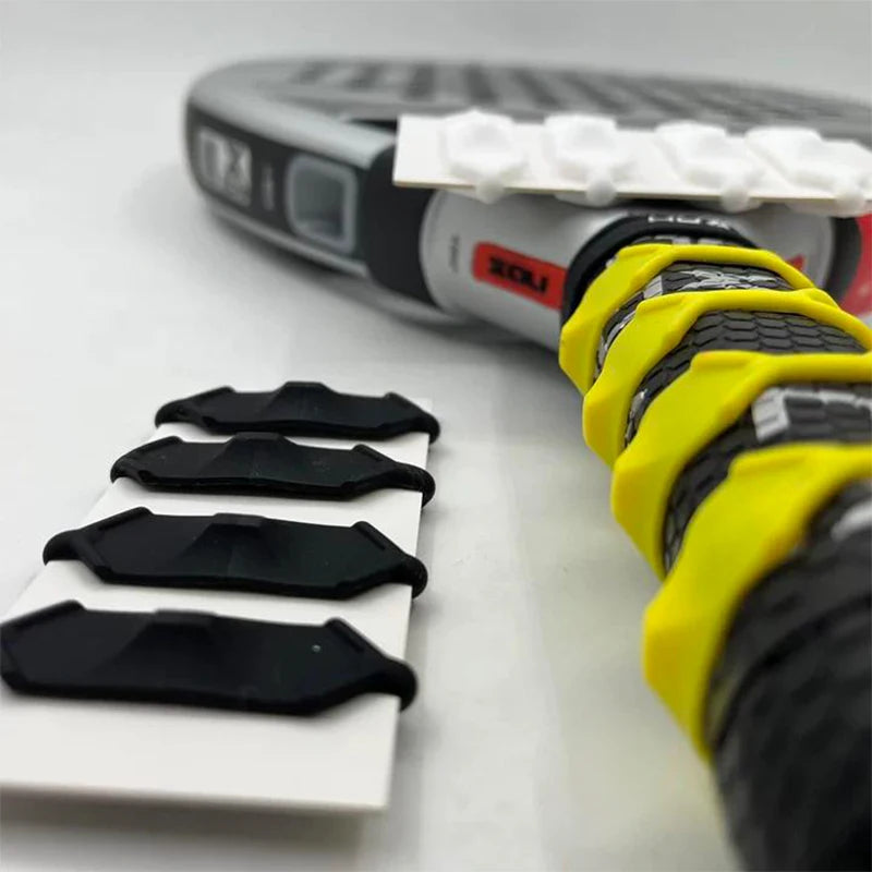Tennis Racket Grip Sleeve， 52% Enhanced Non-Slip Grip,29% Vibration Reduction,Durable Material for Optimal Playing Experience