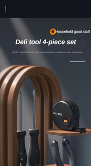 Deli new tool set household home series household screwdriver tape wrench vice tape art knife raw material belt tool collection