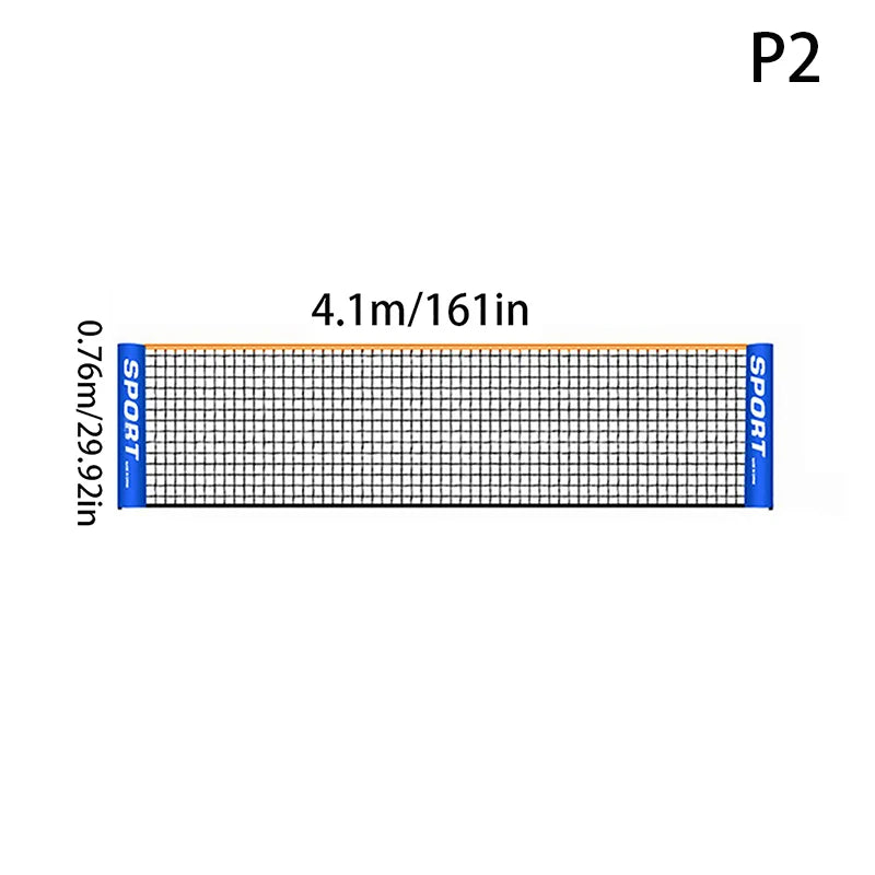 Train Like a Pro: Easy Setup 3.1/4.1/5.1/6.1m Outdoor Tennis Net - Perfect for Volleyball and Badminton Sports Training
