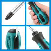 Multipurpose Handle Screwdrivers Set With Magnetic Insulated Security Repair Hand Tools Cross/Straight Type Mini Screw Driver