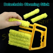 Silicone World Shutter Cleaning Brush Detachable Wash Vent Blinds Cleaner Cloth Air Conditioning Curtain Household Cleaning Tool