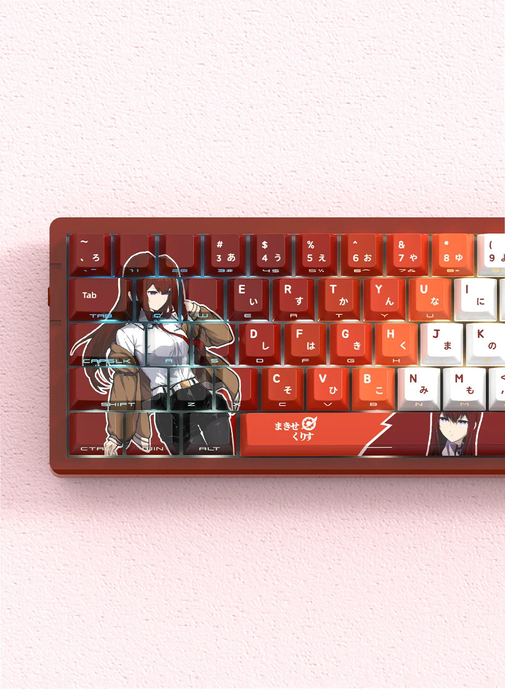 Anime Gaming Keyboard Keycaps 129 Key Set Pbt Material Five-Sided Heat Sublimation Transparent Side-Engraved Mechanical Keyboard