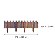 Vegetable Field Fence Edging for Garden Gardening Decorative Wood Landscape Courtyard Border Picket