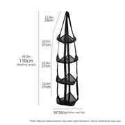 Storage Solution for Sports Equipment, Wall Mounted Mesh Hanging Bag for Basketball Soccer.