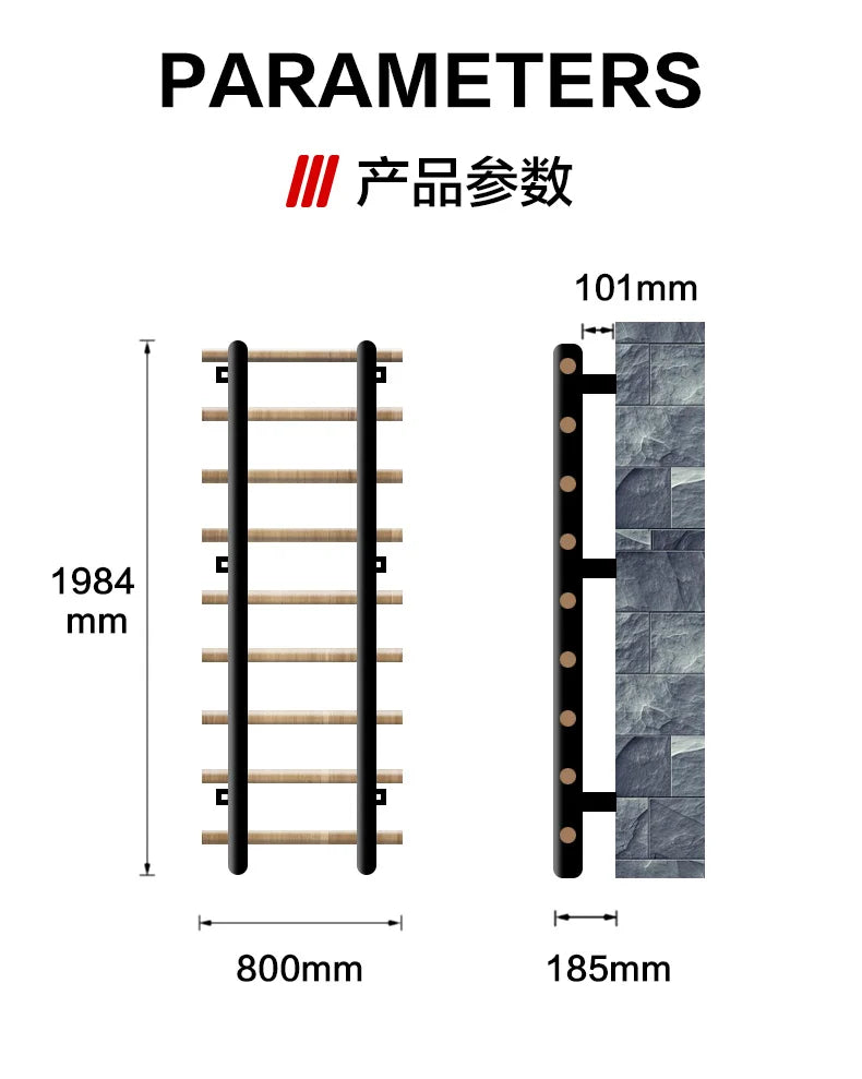 Home Fitness Equipment Indoor Training rib Frame, Climbing and Dance Room, Leg Pressing Stretching, Single Parallel Bar