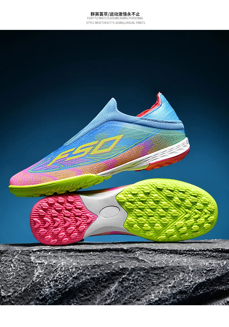 Men Women Soccer Shoes Society Professional Ultralight Cleats Indoor Football Shoes Training Outdoor Football Boots Resistant