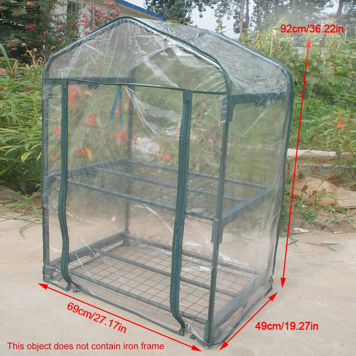 Mini Portable Garden Green House Warm Greenhouse Flower Plants Gardening Outdoor Without Stand Warm Garden House Warm Greenhouse