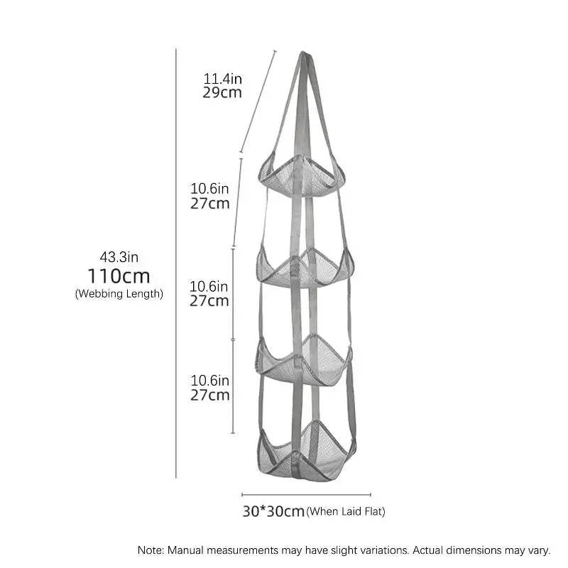 Storage Solution for Sports Equipment, Wall Mounted Mesh Hanging Bag for Basketball Soccer.