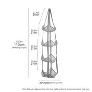 Storage Solution for Sports Equipment, Wall Mounted Mesh Hanging Bag for Basketball Soccer.