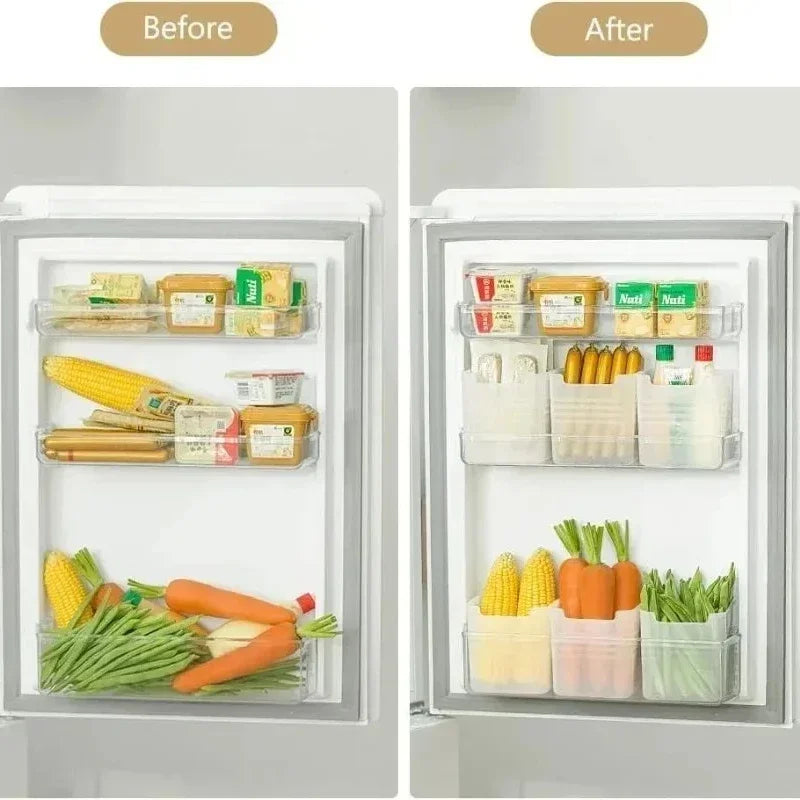 5/1PCS Refrigerator Storage Boxes Food Fresh Organizer Cold Storage Crisper Fruit Spice Food Container Boxes Home Kitchen Box