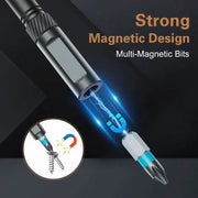 Household screwdriver set, 40-in-1 multi-functional high-hardness tool set, no electricity required, with detachable T-handle.