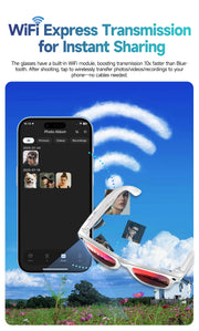 2025 New 800W Pixel HD Camera 32GB Smart Glasses Women Take photo shoot Video AI Translation Recording Waterproof AI Glasses Men