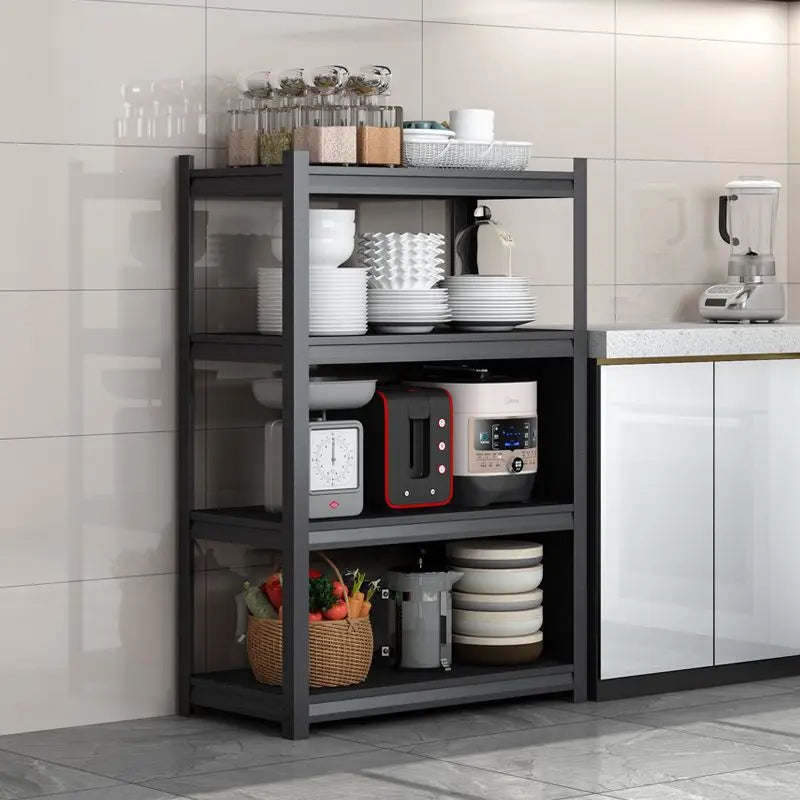 Kitchen Microwave Storage Rack Household Oven Integrated Dust-proof Bowl And Dish Drain Knife Holder Storage Rack