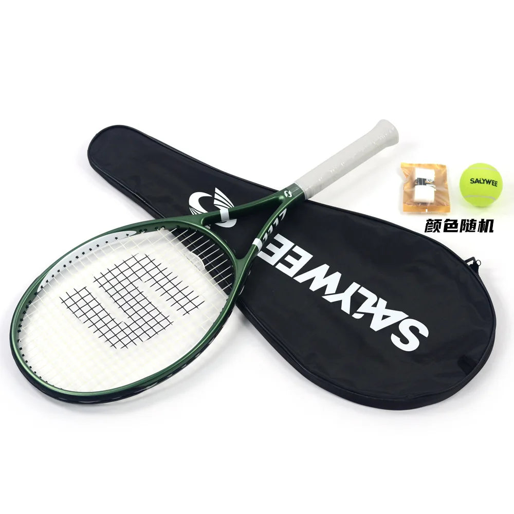 27 Inch Professional Tennis Racket Carbon Fiber All-In-One Design for Competition Training