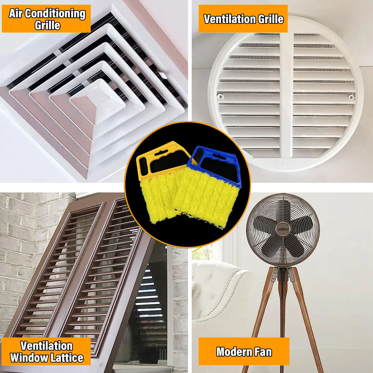 Silicone World Shutter Cleaning Brush Detachable Wash Vent Blinds Cleaner Cloth Air Conditioning Curtain Household Cleaning Tool